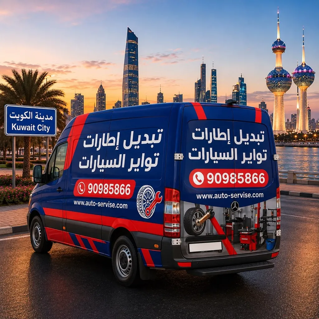 ورشة تبديل تواير الكويت