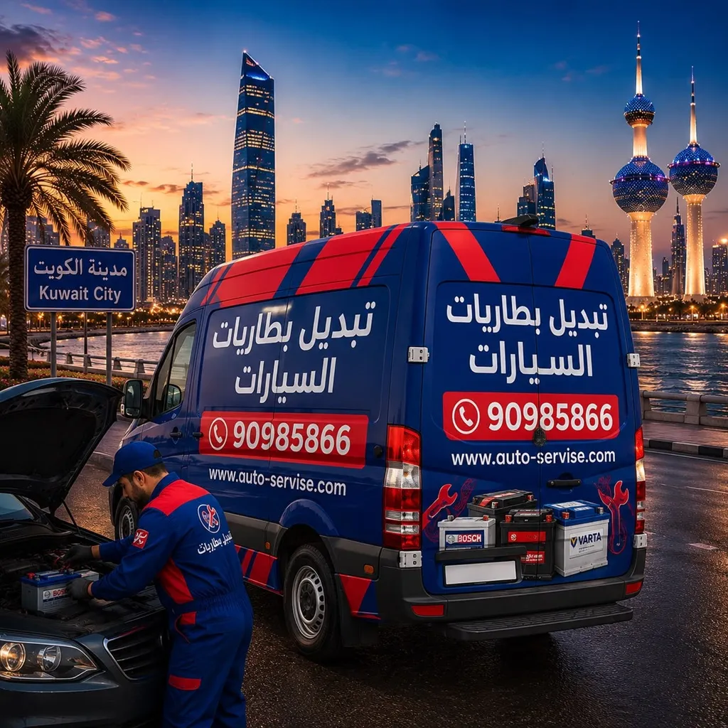 ورشة تبديل بطاريات الكويت
